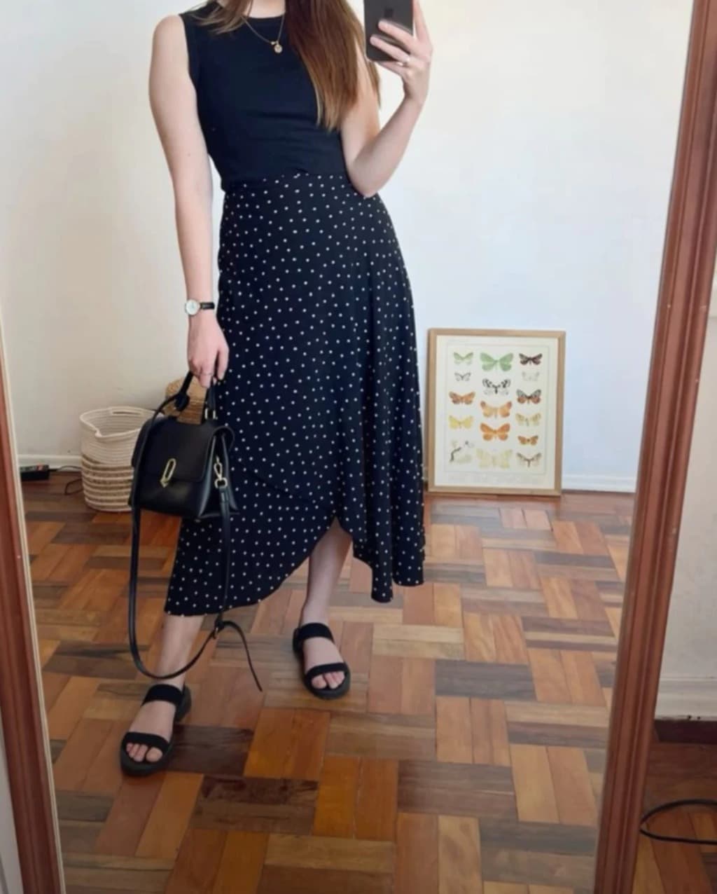 Saia Envelope Feminina Transpassada com Forro